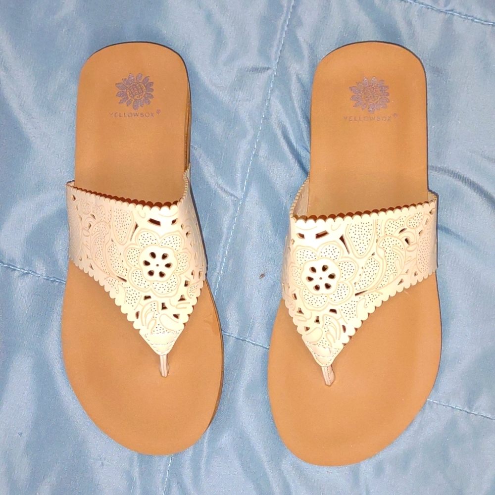 YELLOWBOX Crayla Sandals in Ivory - Picture 8 of 15